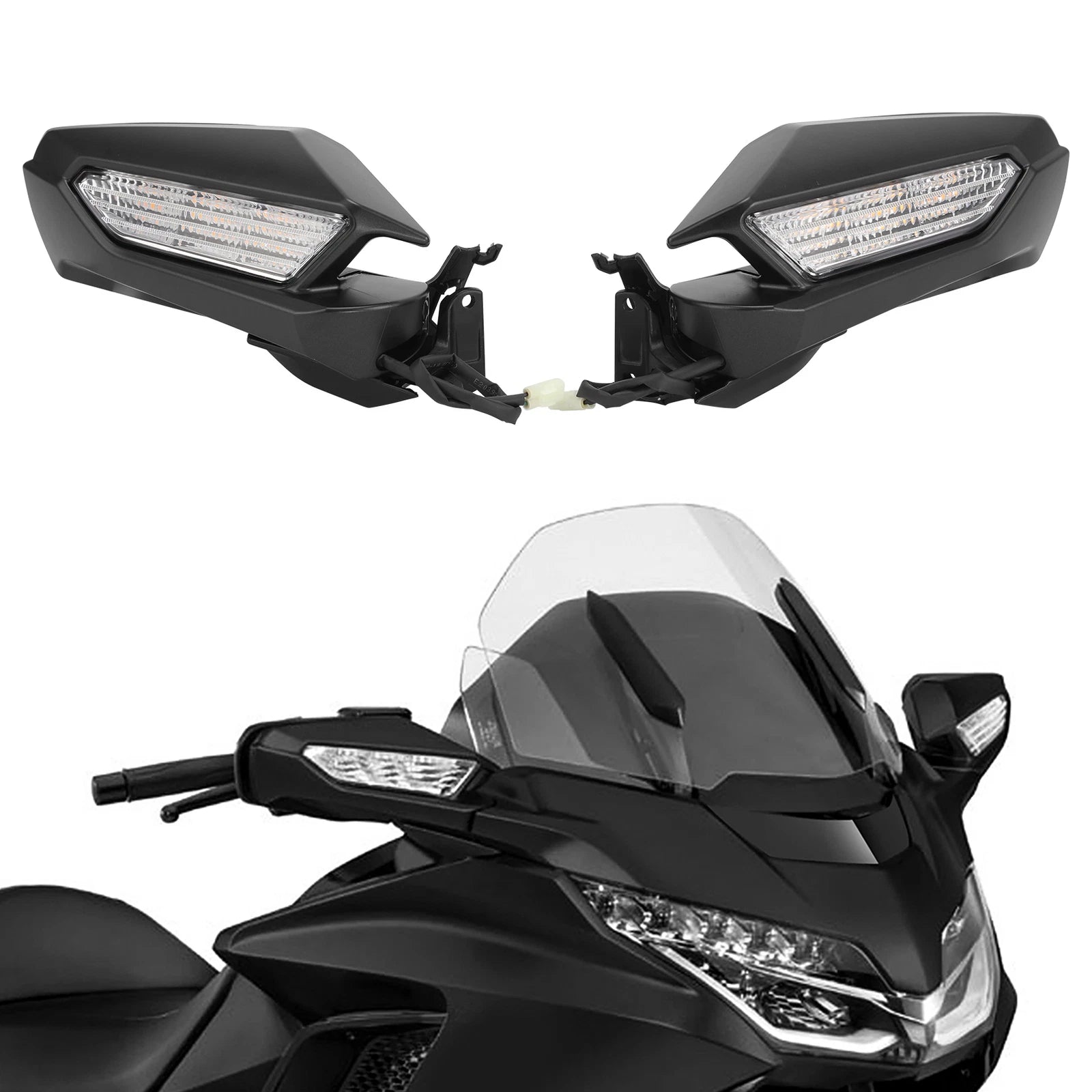 Rear-View Mirror LED Turn Signal for Honda Goldwing GL1800 (2018–2025)