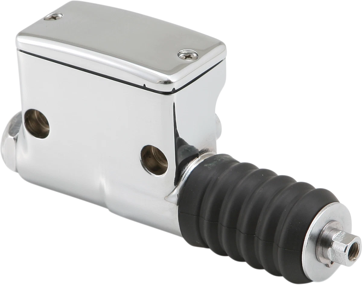 Drag Specialties Rear Master Cylinder - Chrome for Harley Davidson