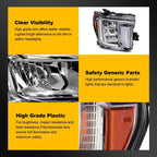 Pair Full LED Headlights for GMC Sierra 2500HD 3500HD (2020–2023)