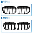 Pair Front Upper Bumper Grille for BMW X1 F48 (2016 - 2022)