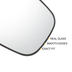Left Side White Mirror Glass for Hyundai I10 (2007–2010)