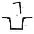 10'' Rise Gloss Black Handlebar for Harley Touring Road King Dyna