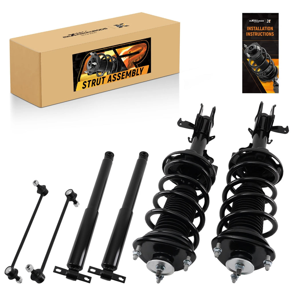 Set of 6 Front Rear Shocks Struts w/Coil Spring for Honda Odyssey (2011–2012)
