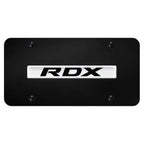 Chrome Name on Black License Plate - Officially Licensed for Acura RDX