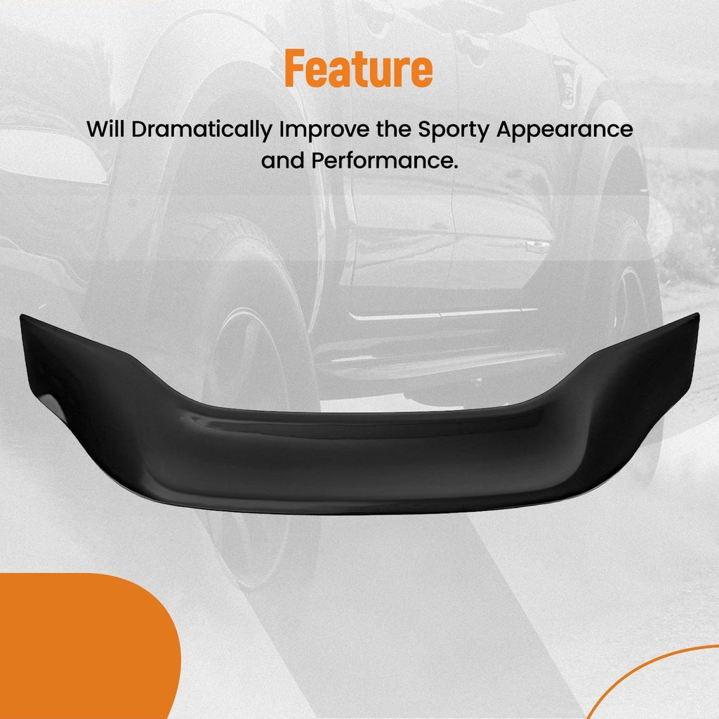 Rear Trunk Spoiler Wing Lip for Toyota Corolla (2014–2019) Black Duckbill