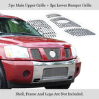Polished Chrome Billet Grille for Nissan Titan/Armada (2004-2007)