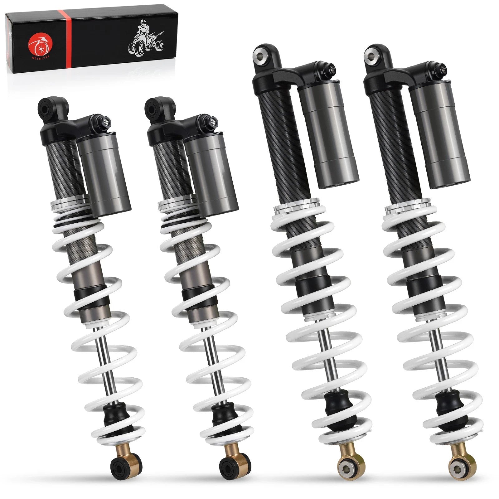 Set of 2 Front & Rear Shock Absorbers for Polaris RZR 800 (2009–2012) 7043422 7043419