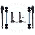 Set of 6 Front Inner Tie Rod Ends & Sway Bar Links for Chevrolet Silverado 1500 (1999–2006)
