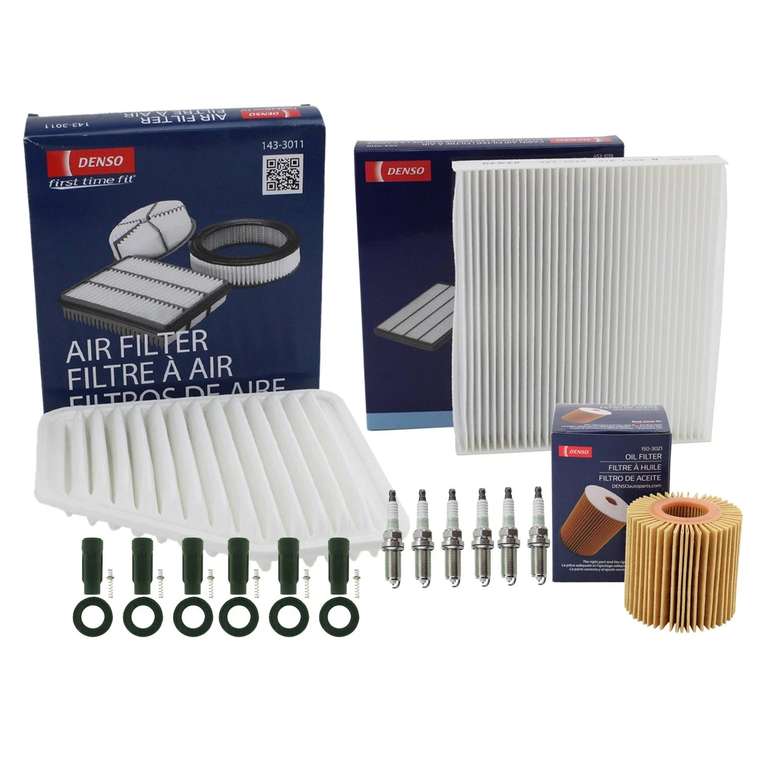 Tune Up Kit with 6 NGK Spark Plugs & Boots for Avalon Camry ES350 RAV4