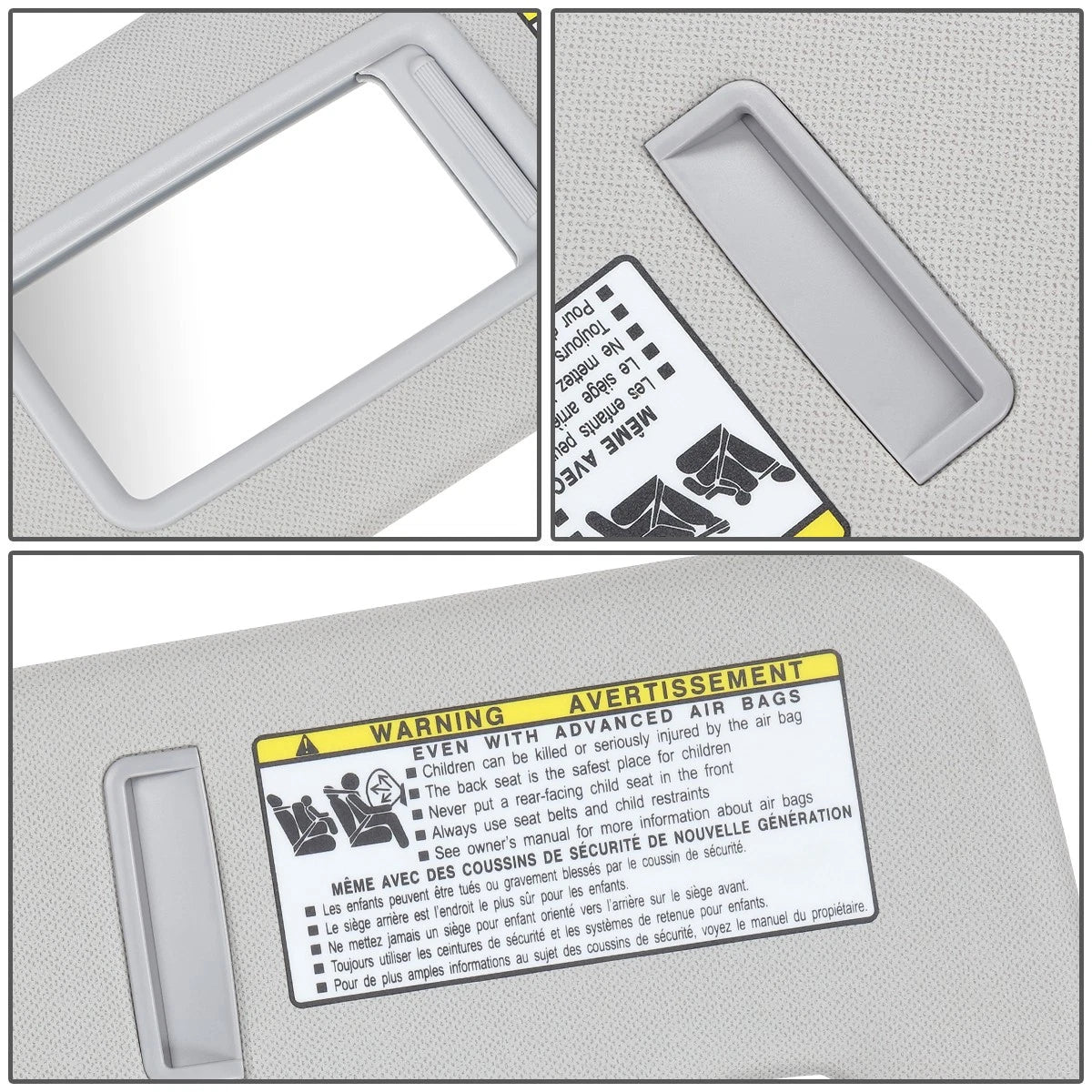 Left Driver Side Sun Visor Sunshade for Hyundai Elantra (2011–2014)