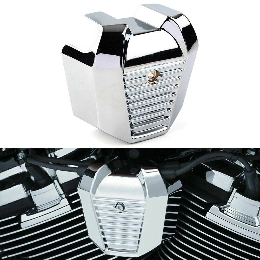 Precision Chrome Coil Plug Cover Trim for Harley Softail Breakout (2018–2019)