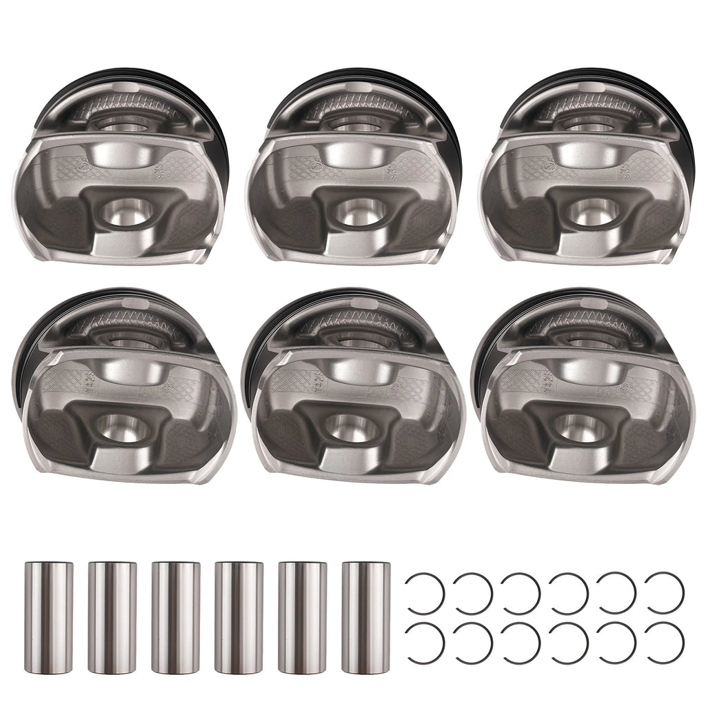 6PCS Engine Piston Kit for Saturn Outlook, Chevy Camaro 3.6L (2009–2011) 12616972