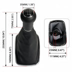 23mm Leather Chrome Shifter Knob for Golf Mk4 Jetta R32 (1999–2005)