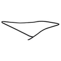 Rear Windshield Upper Moulding Trim Seal for BMW 5 Series (2004–2010) 51317027916