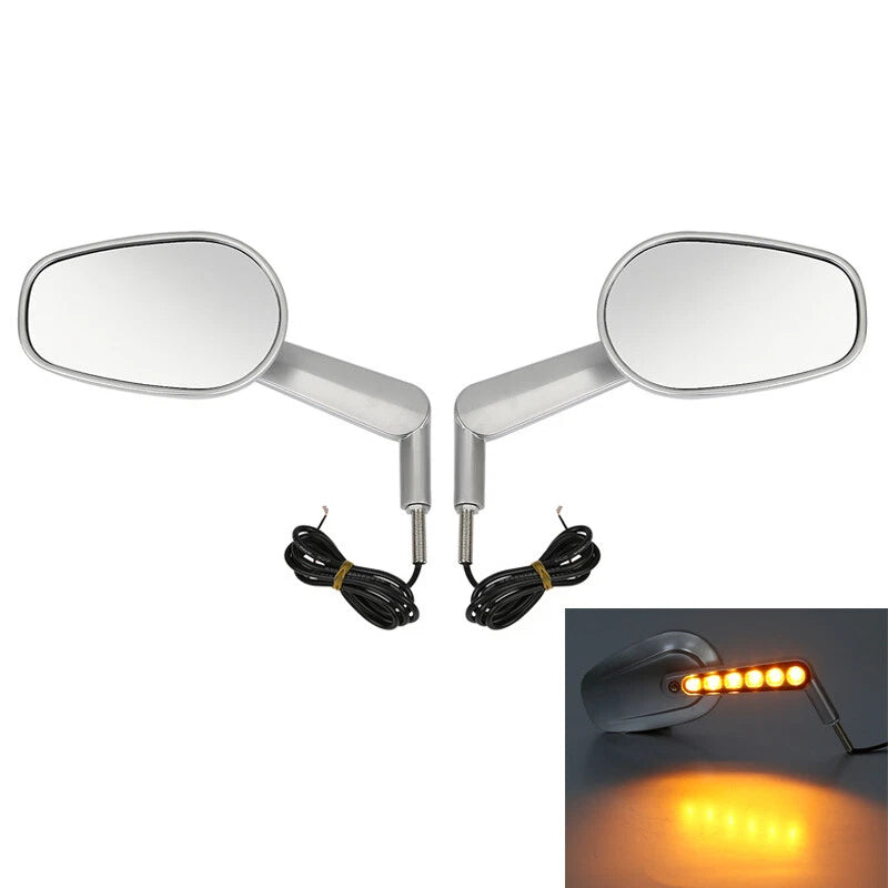 Rear View Mirrors with LED Turn Signals for Harley V-Rod VRSCF (2009–2017)