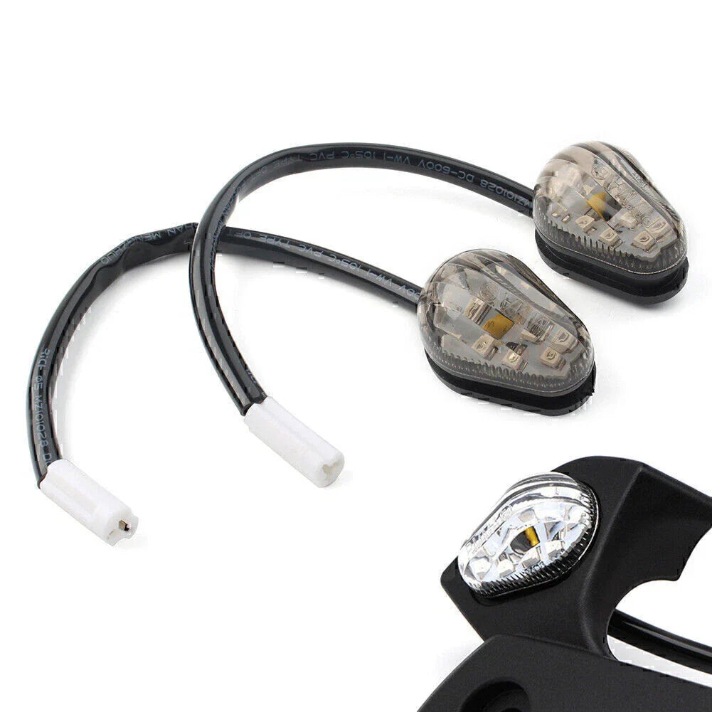 LED Gray Turn Signal Lights for YAMAHA FZ10 FZ03 FZ25 FJ-09 XSR 700 900