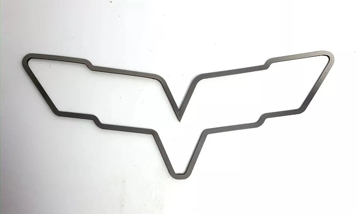 Adhesive Emblem Trim Polished Stainless Steel for 2005–2013 C6 Corvette