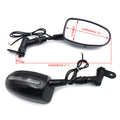 Set of 2 HTTMT Mini Back View Mirrors for Honda CBR600RR Kawasaki Ninja 636 (2003–2019)