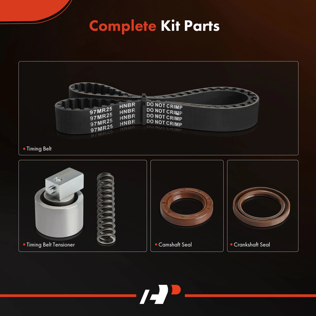 4X Timing Belt Kit for Ford Escort Mercury Tracer (1991–1996)