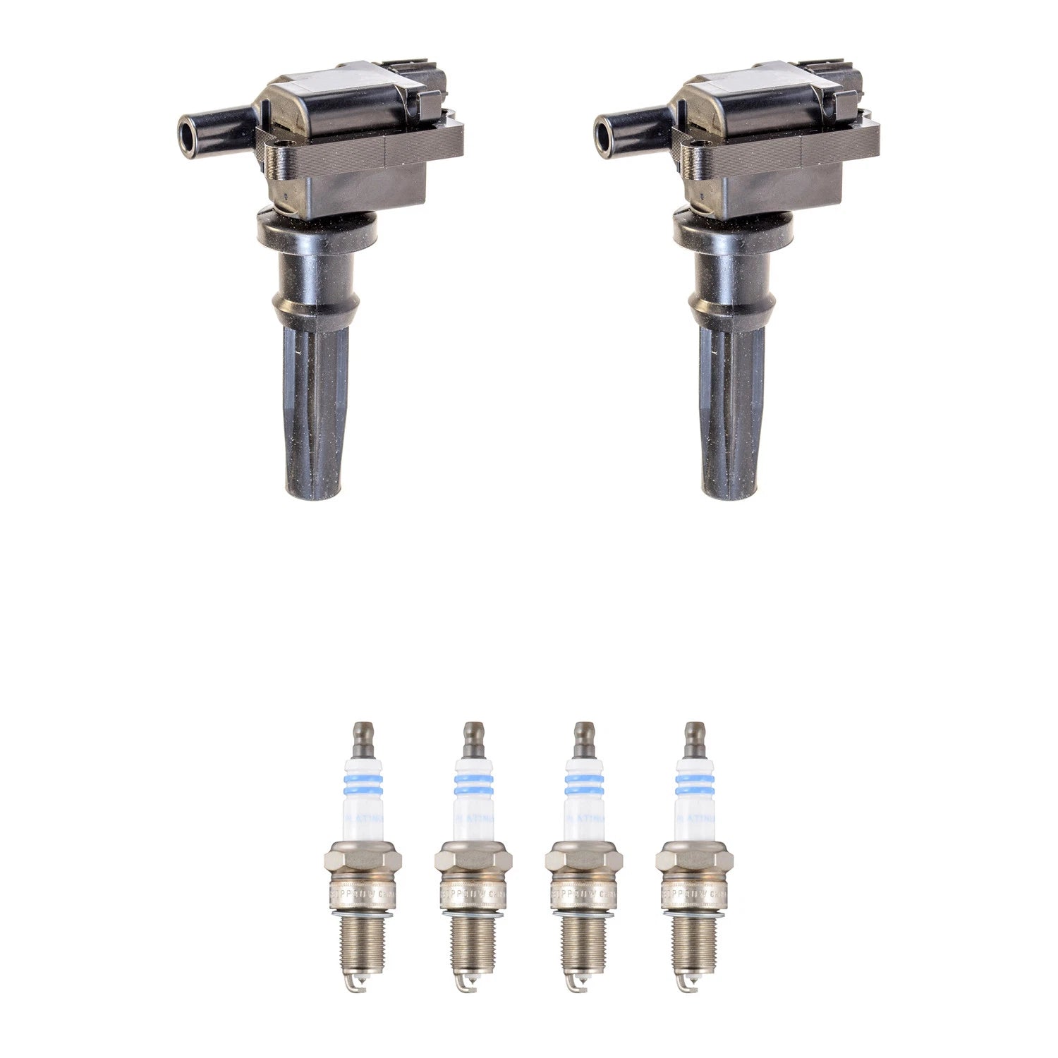 Set of 2 Ignition Coils & 4 Spark Plugs for Optima, Santa Fe (L4)