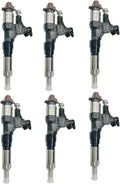 Set of 6 Diesel Fuel Injectors 095000-6601 for Hino J05E J08E