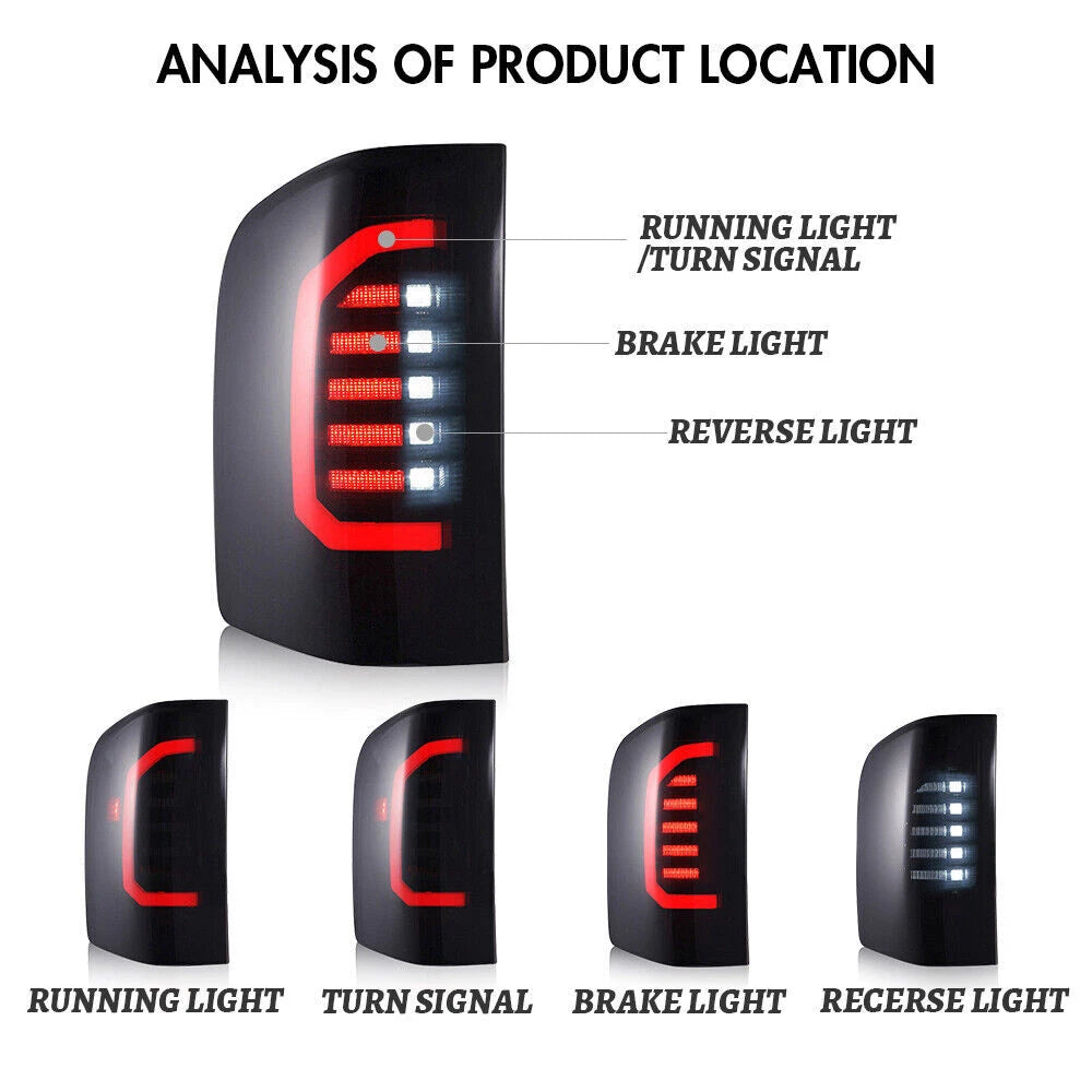 LED Red Tail Light Assembly for Chevy Silverado (2007–2013)