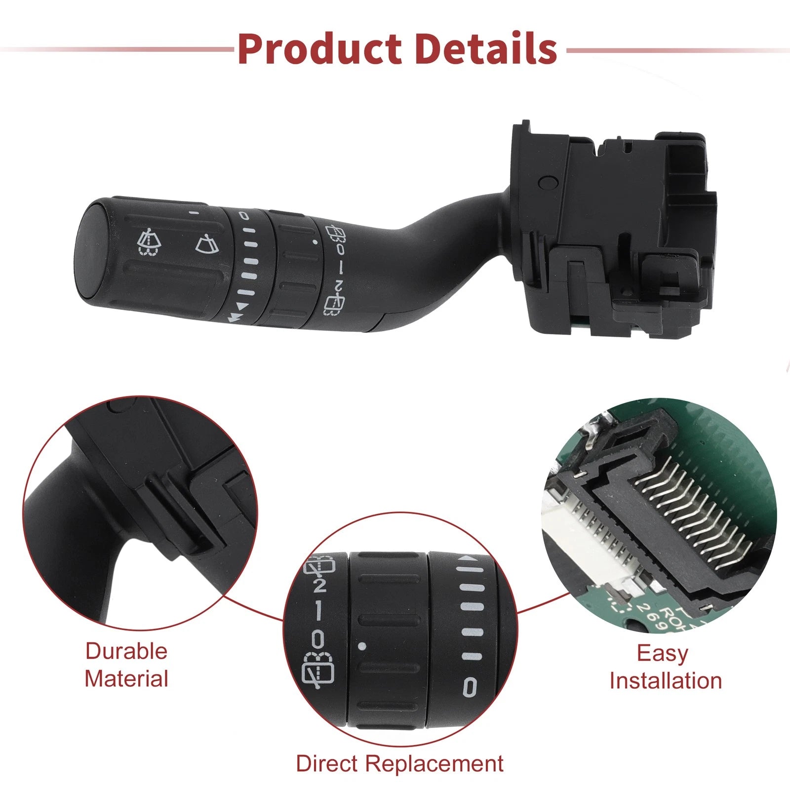 Front Windshield Wiper Switch for Ford Explorer (2011–2015) DB5Z17A553AB