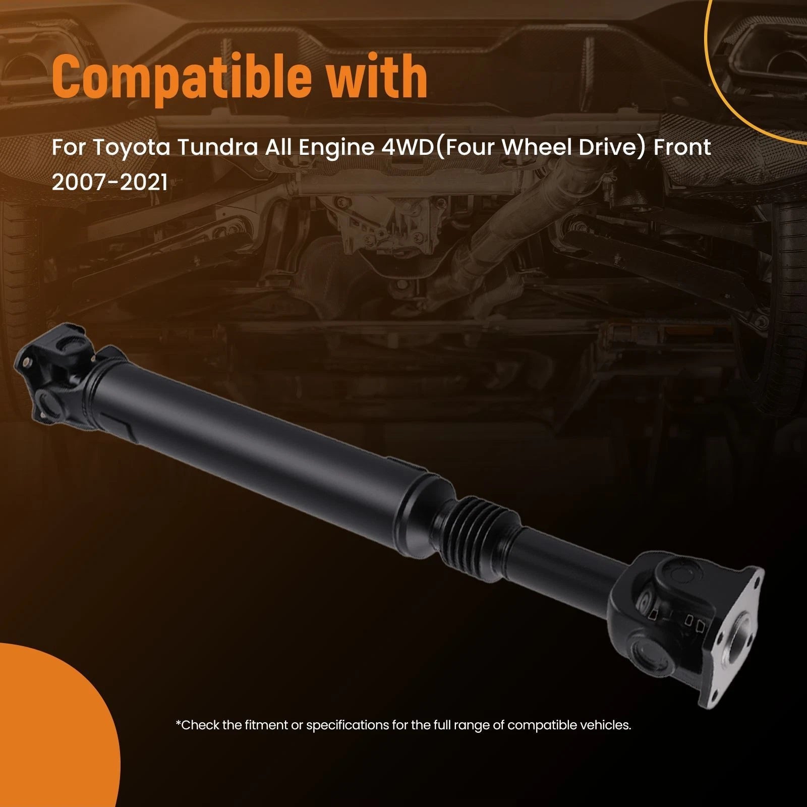 Front Driveshaft Assembly for Toyota Tundra (2007-2021) 4WD