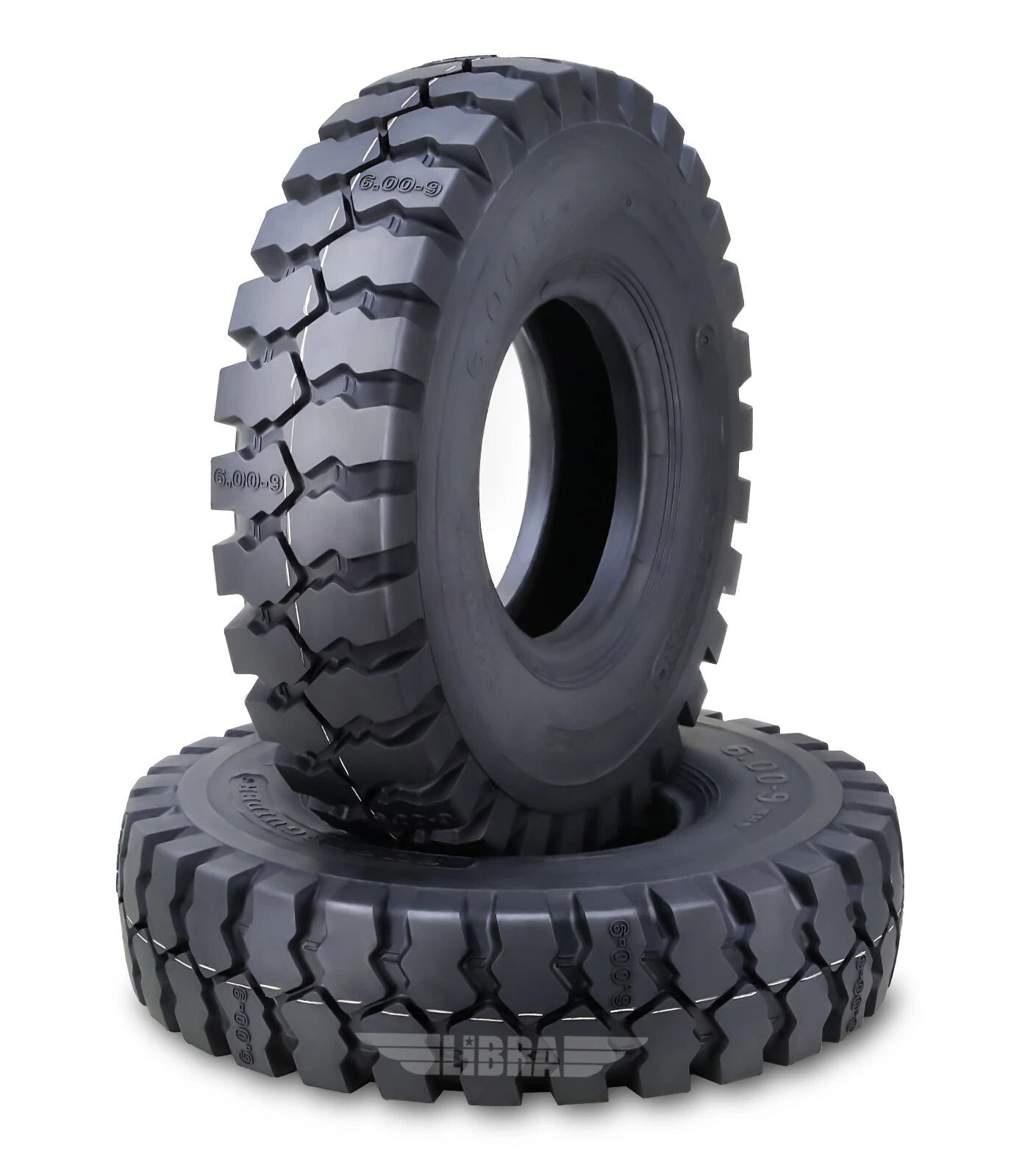 Set of 2 Forklift Tires w/Tube Flap 6.00-9 /10TT (12027)