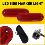 Red LED Fender Side Marker Lights for Toyota RAV4 (1996-2000)