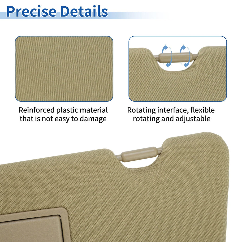 Left Side Sun Visor for Honda CR-V (2017–2022) No. 83280-TLA-A62 Beige