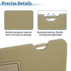 Left Side Sun Visor for Honda CR-V (2017–2022) No. 83280-TLA-A62 Beige