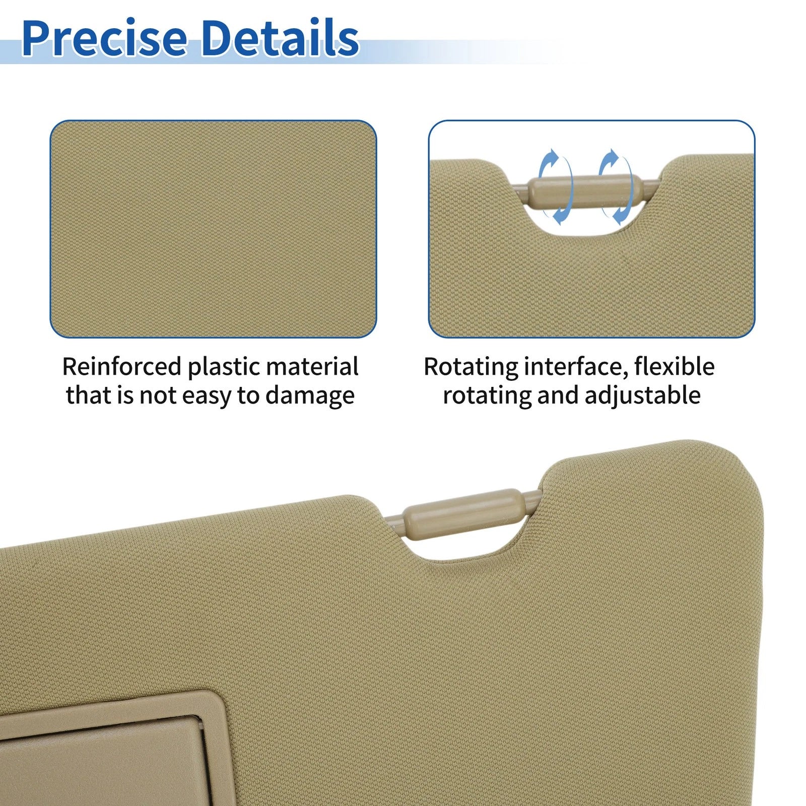 Left Side Sun Visor for Honda CR-V (2017–2022) No. 83280-TLA-A62 Beige