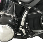 Set of 4 Chrome Curved Swingarm Frame Inserts for Harley Softail Slim (2008–2017)