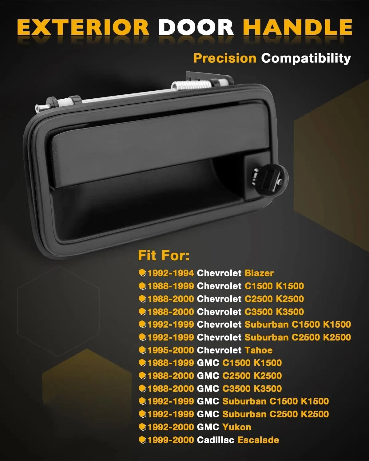 Exterior Door Handle Set for Chevy GMC C1500 (1988-2000)