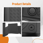 Set of 4 Black Floor Mats for Mercedes-Benz ML GLE (2012–2019) Waterproof