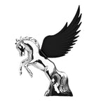 Hood Ornament Windrider with Black Wings for Universal Fit (Any Year)
