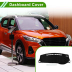 Dashboard Dash Cover Mat for Nissan Kicks (2018–2020) Sun Protector Black