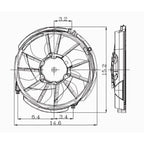 Replacement Left Radiator Fan Assembly (See compatibility Chart)