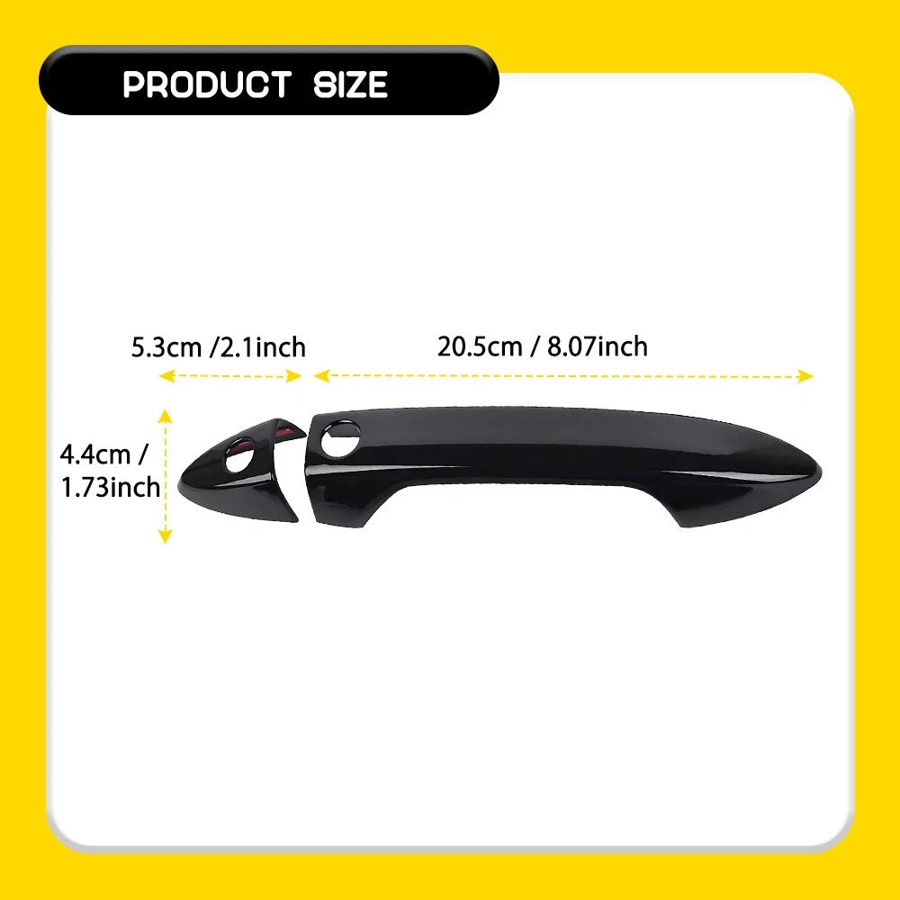 Gloss Black Door Handle Covers for Honda Accord (2013–2017)