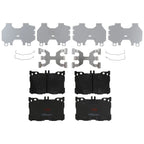 Set of 4 Disc Brake Pads for Mercedes-Benz C43 AMG (2017–2021)