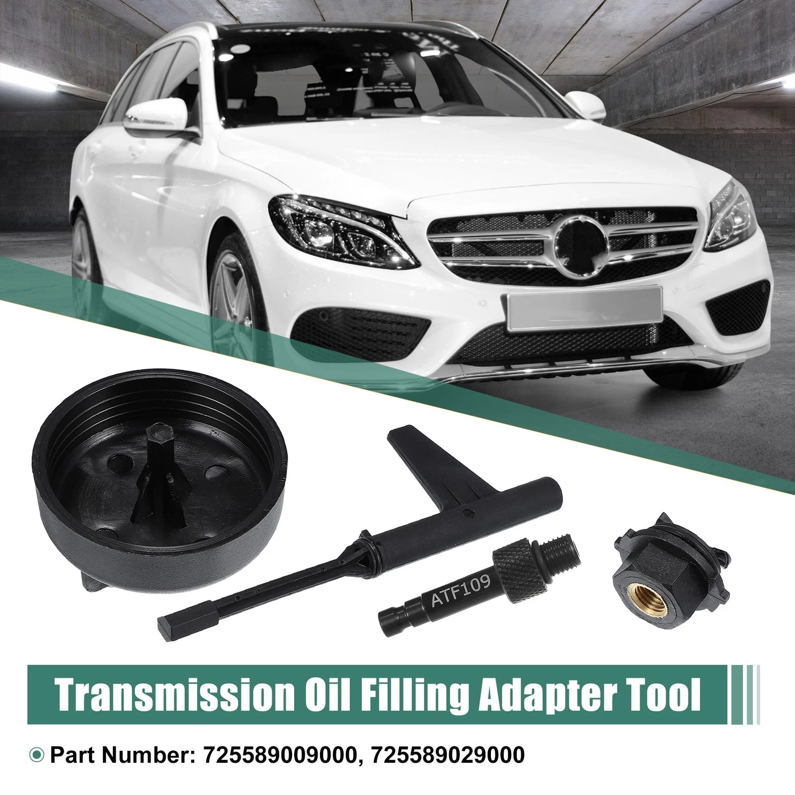 Set of 4 Transmission Oil Drain Tool Adapters for Mercedes (2015–UP) No.W725589009000