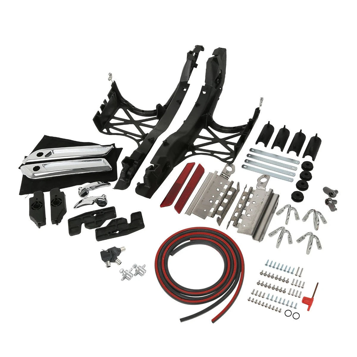 Saddlebags Latch Lids Hardware Cover Set for Harley Road King Glide (2014–2024)