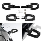 Matt Black Footpegs with Bracket for Harley Softail (2018–2024)