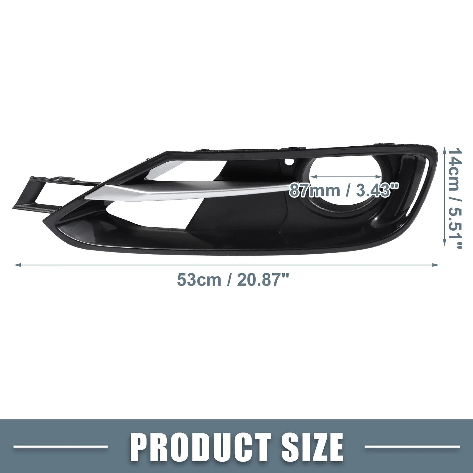 1 x Pair Fog Light Grille Cover Trim for BMW F30 (2012-2019)