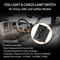 Fog Light Switch Button for Chevy Silverado Suburban GMC Sierra (2003–2007)