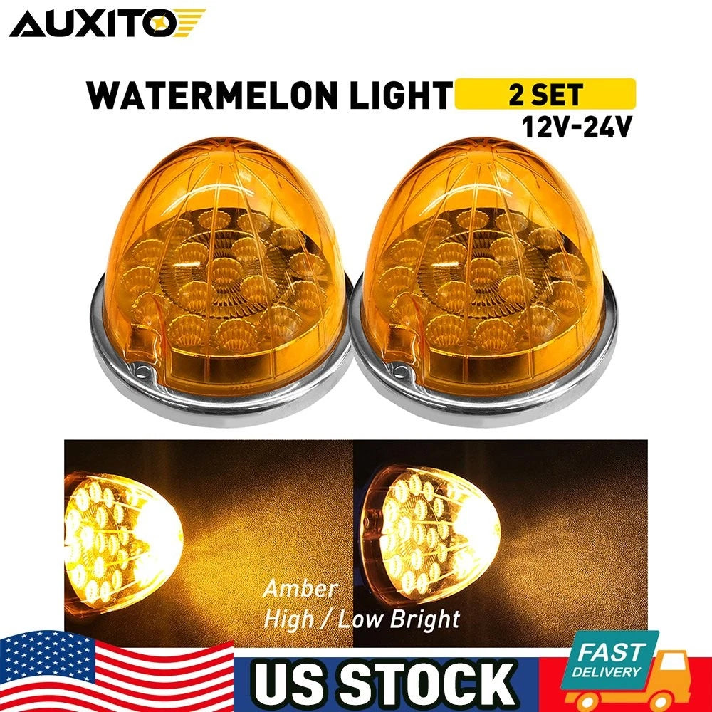 Watermelon Surface Mount Amber LED Turn/Marker Light for