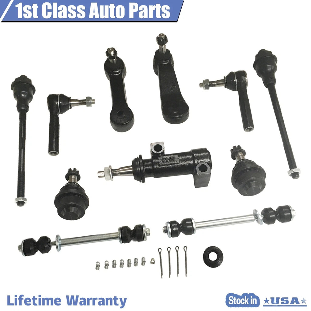 13PC Front Suspension Control Arm Tie Rod Ball Joint for GMC Sierra 2500 (2000-2012)