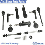 13PC Front Suspension Control Arm Tie Rod Ball Joint for GMC Sierra 2500 (2000-2012)