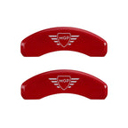 Caliper Covers Set of 4 with Red Finish for Cadillac SRX (2012–2016)
